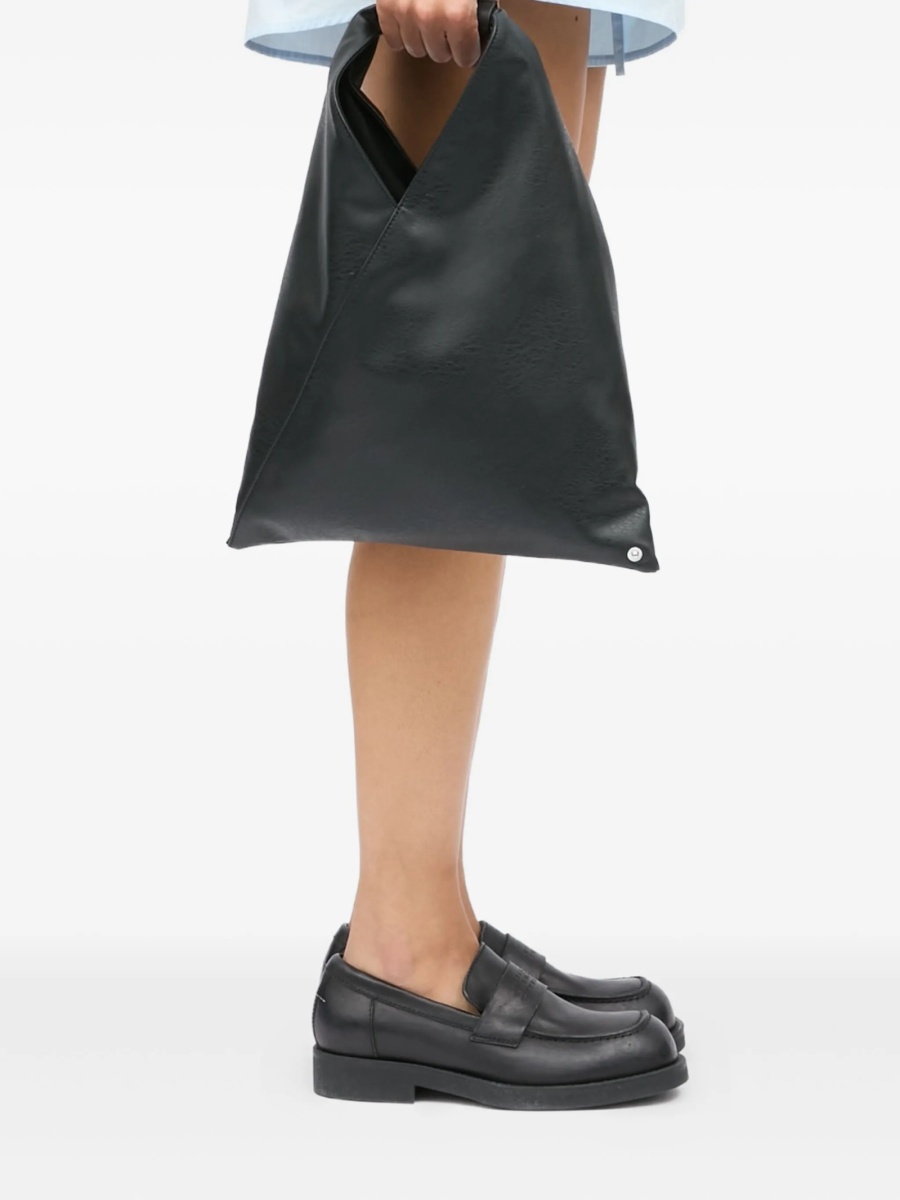 Geanta de mana MM6 Maison Margiela neagra din piele si poliuretan - Img 2