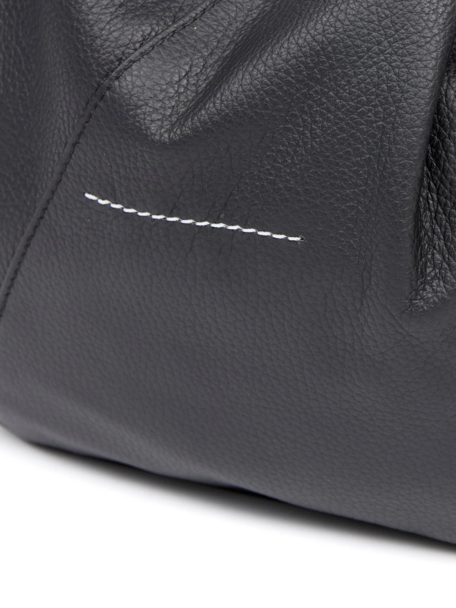 Geanta de mana MM6 Maison Margiela neagra din piele - Img 5