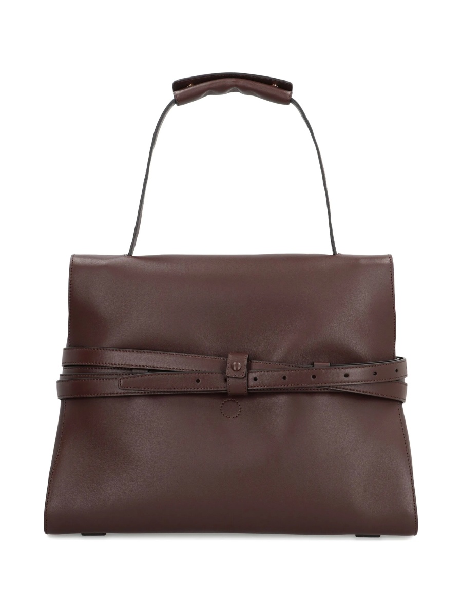 Geanta de mana Moschino maro din piele - Img 2