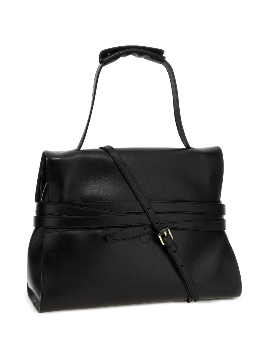 Geanta de mana Moschino neagra din piele - Img 2