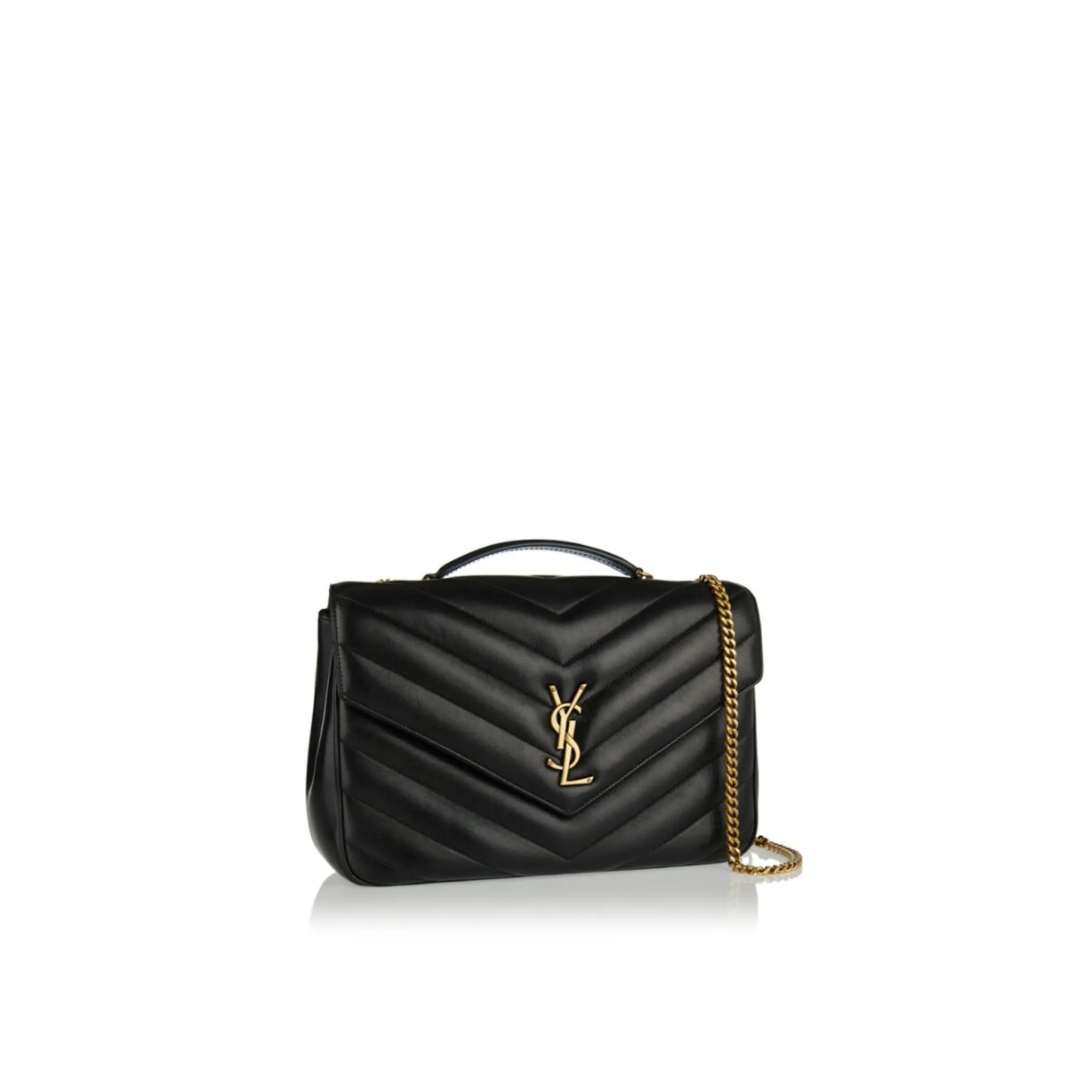 Geanta de mana Saint Laurent Loulou Large Leather Shoulder Bag - Img 2