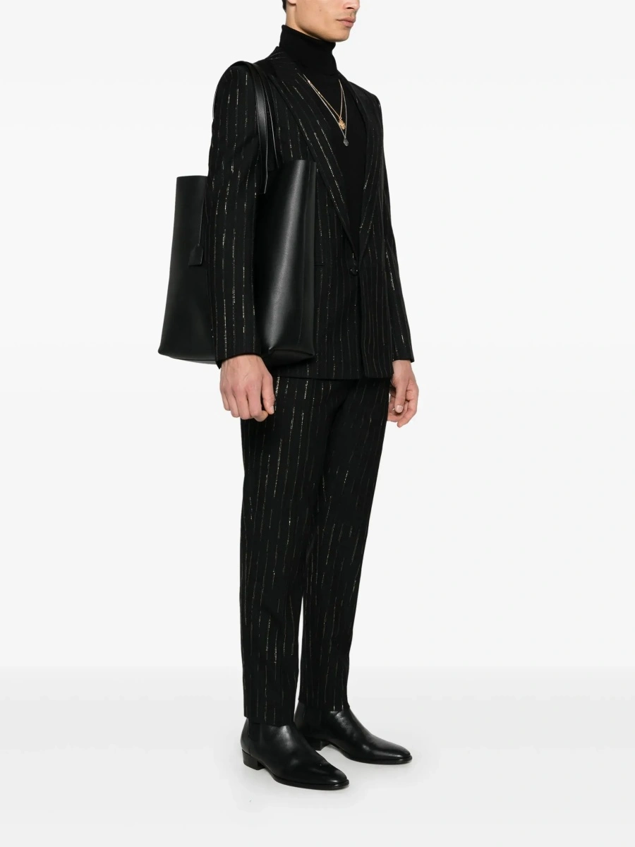 Geanta de mana Saint Laurent neagra din piele - Img 5