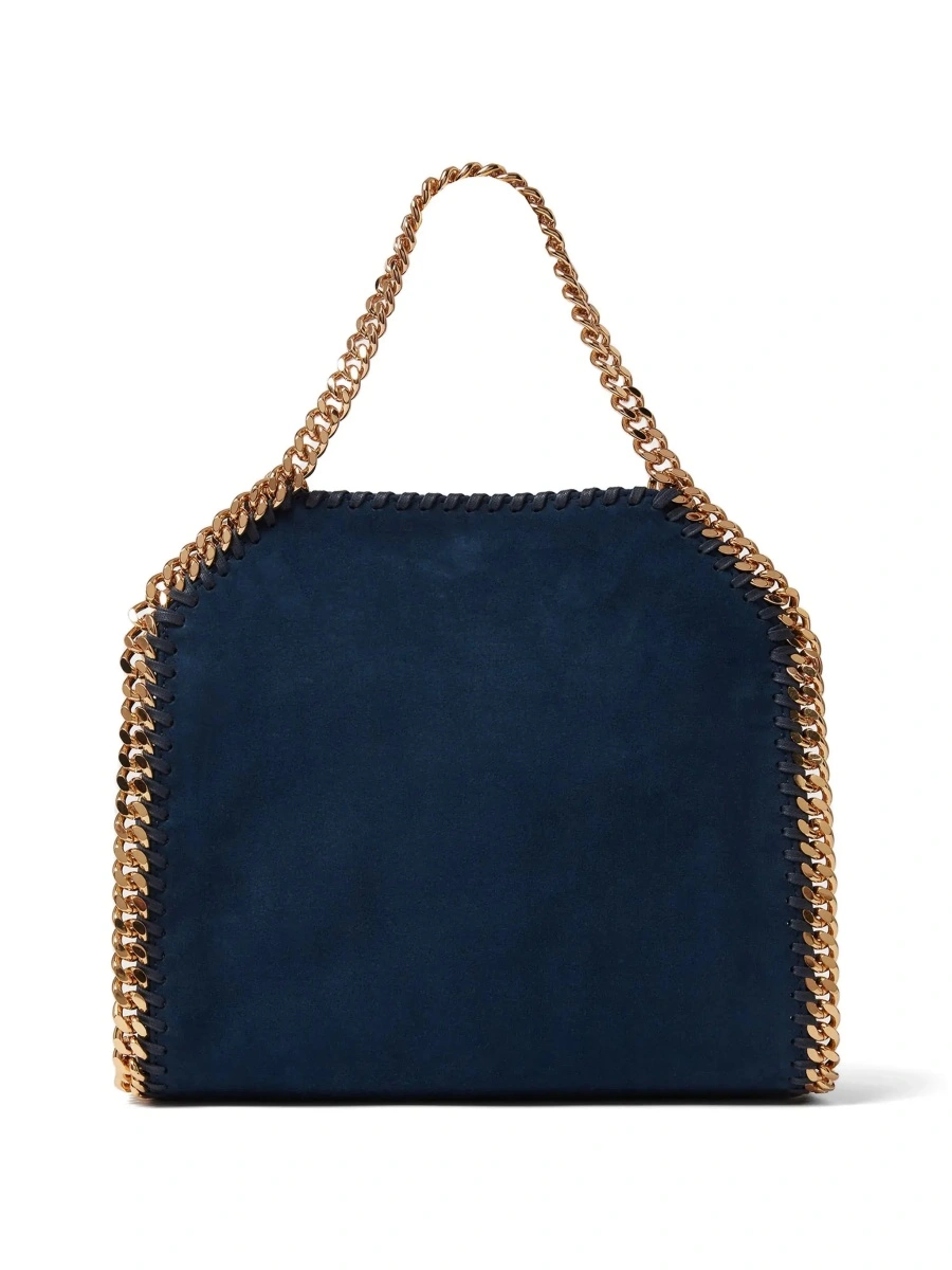Geanta de mana Stella McCartney albastra din piele ecologica - Img 5