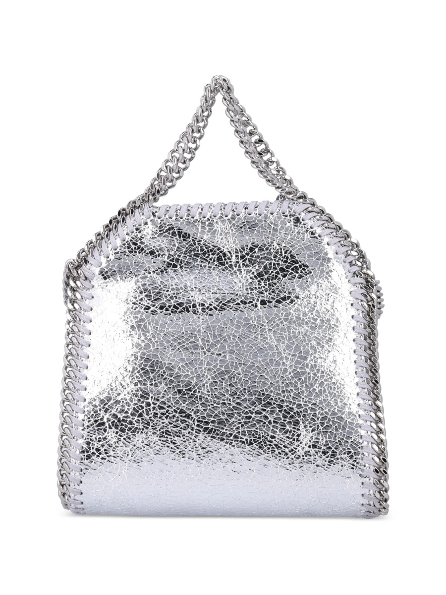 Geanta de mana Stella McCartney falabella argintie din polyester - Img 2