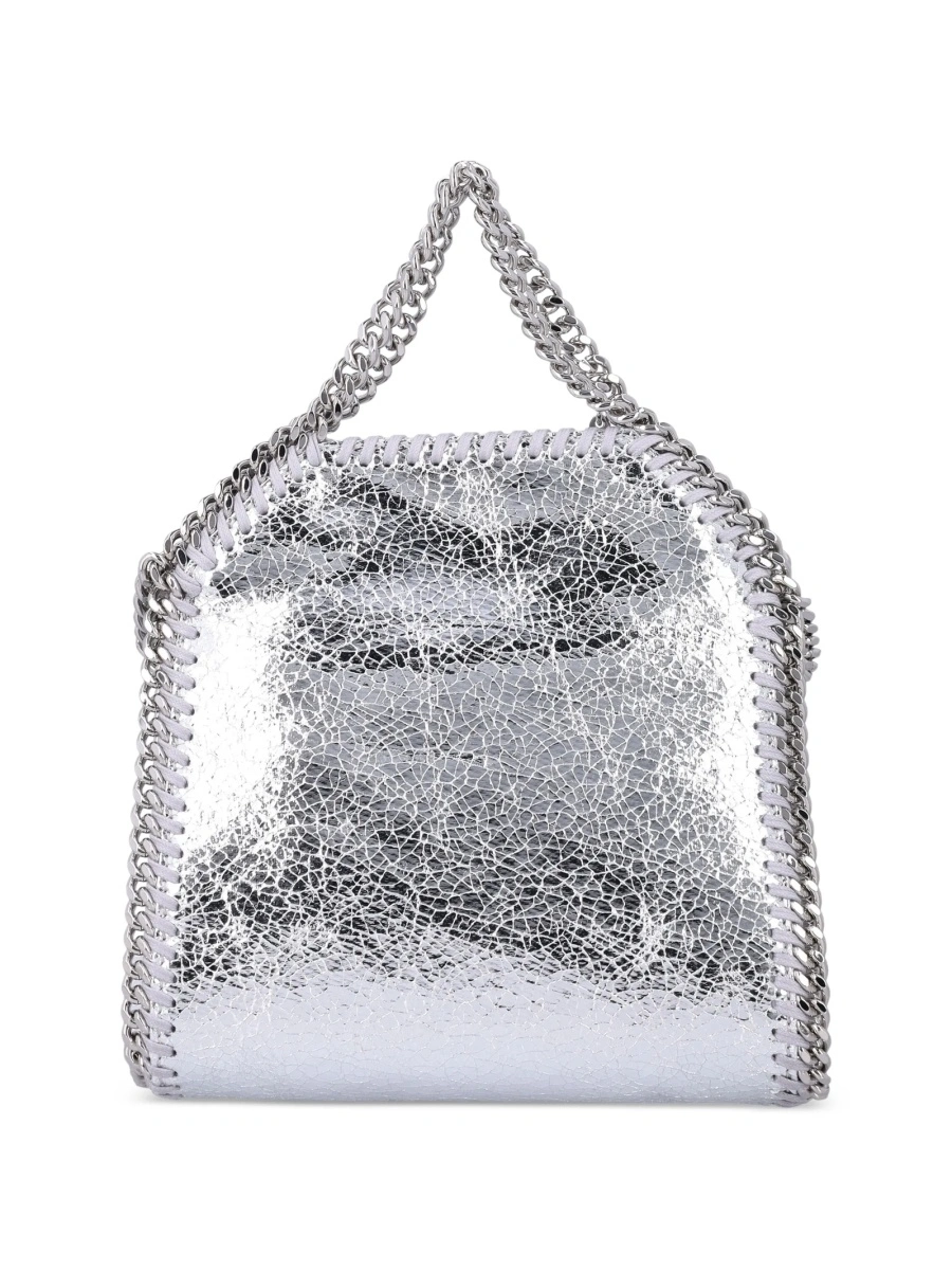 Geanta de mana Stella McCartney falabella argintie din polyester - Img 2