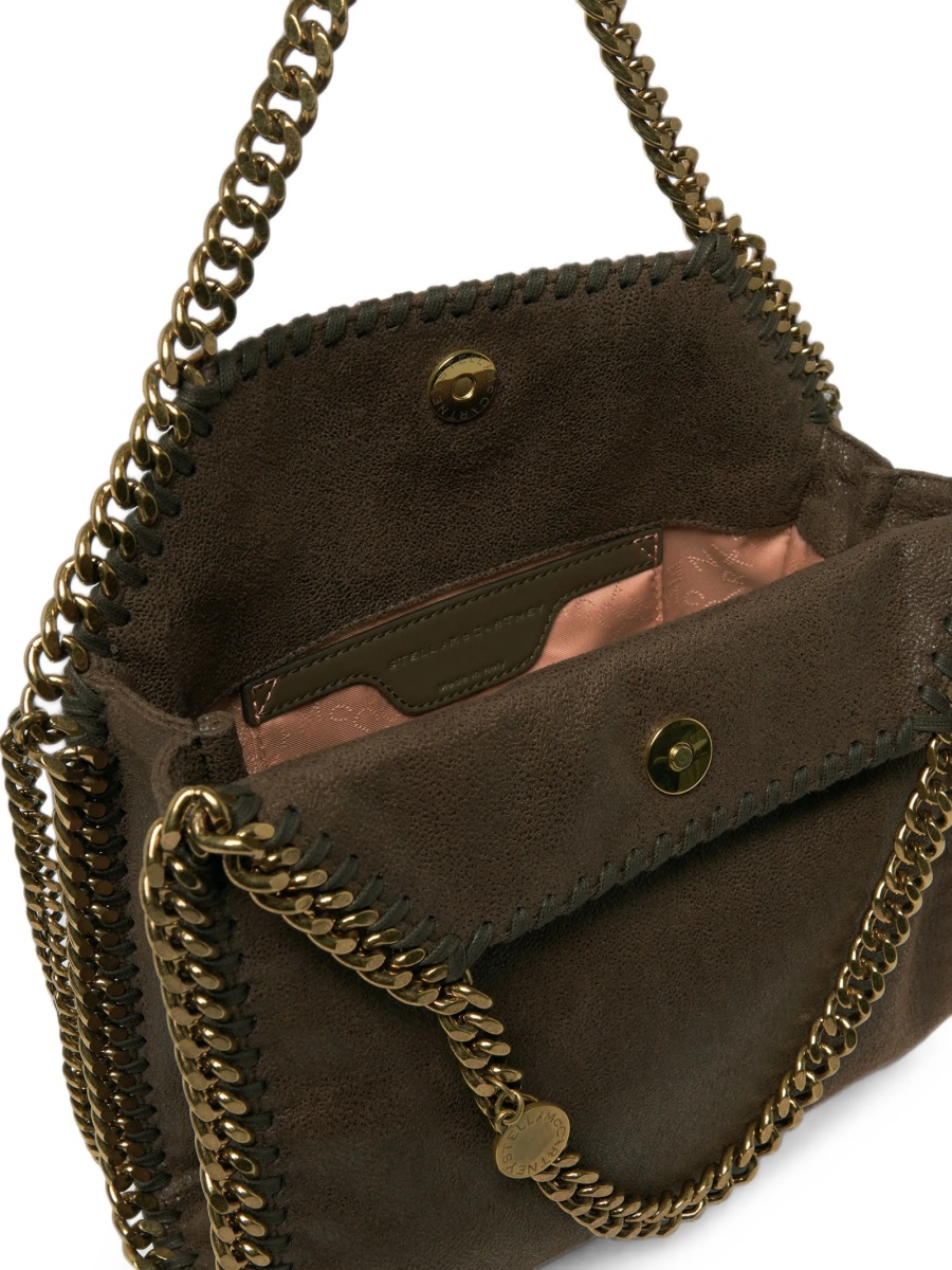 Geanta de mana Stella McCartney falabella maro din poliamida - Img 4