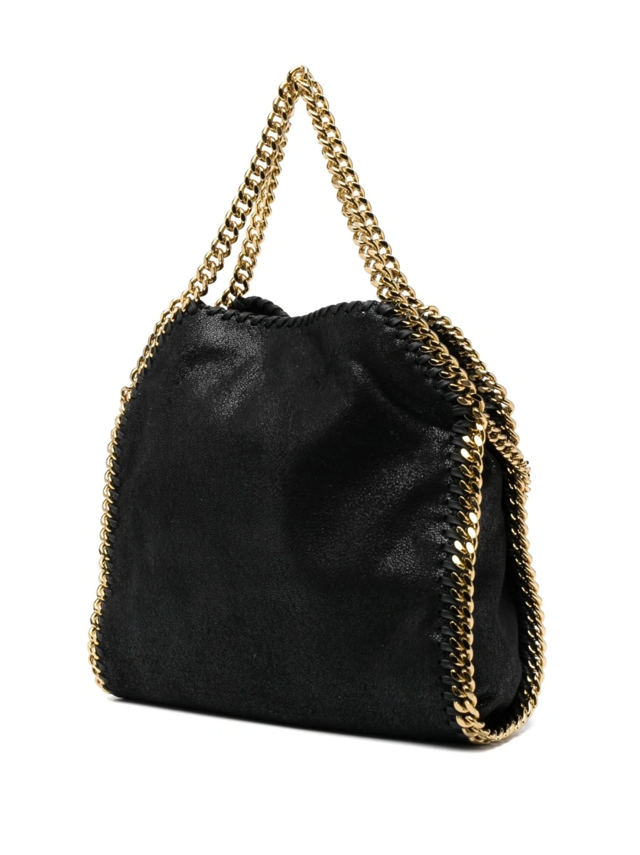 Geanta de mana Stella McCartney falabella neagra din polyester - Img 4