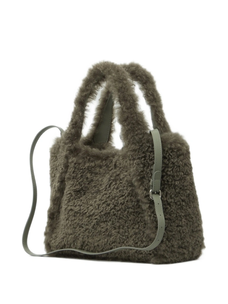 Geanta de mana Stella McCartney gri din polyester - Img 2