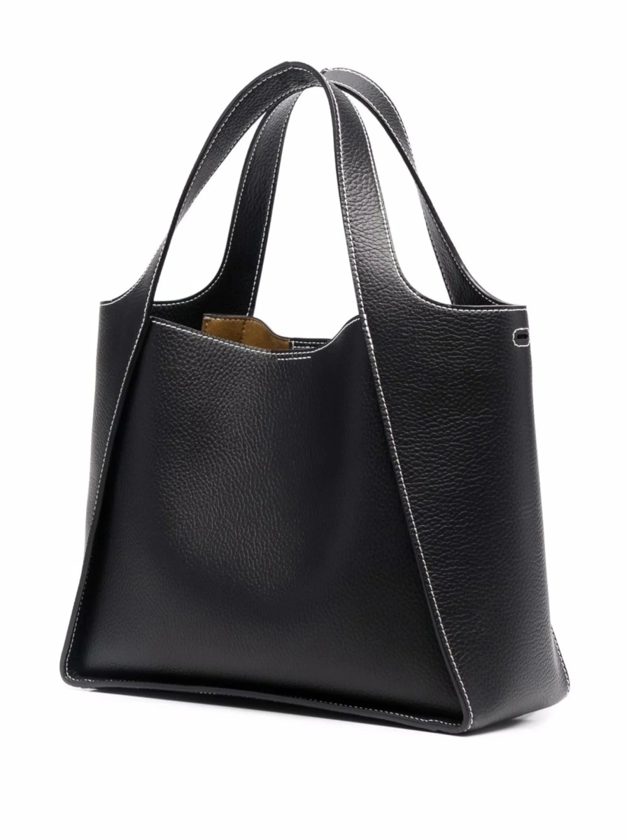 Geanta de mana Stella McCartney neagra din poliamida si poliuretan - Img 3
