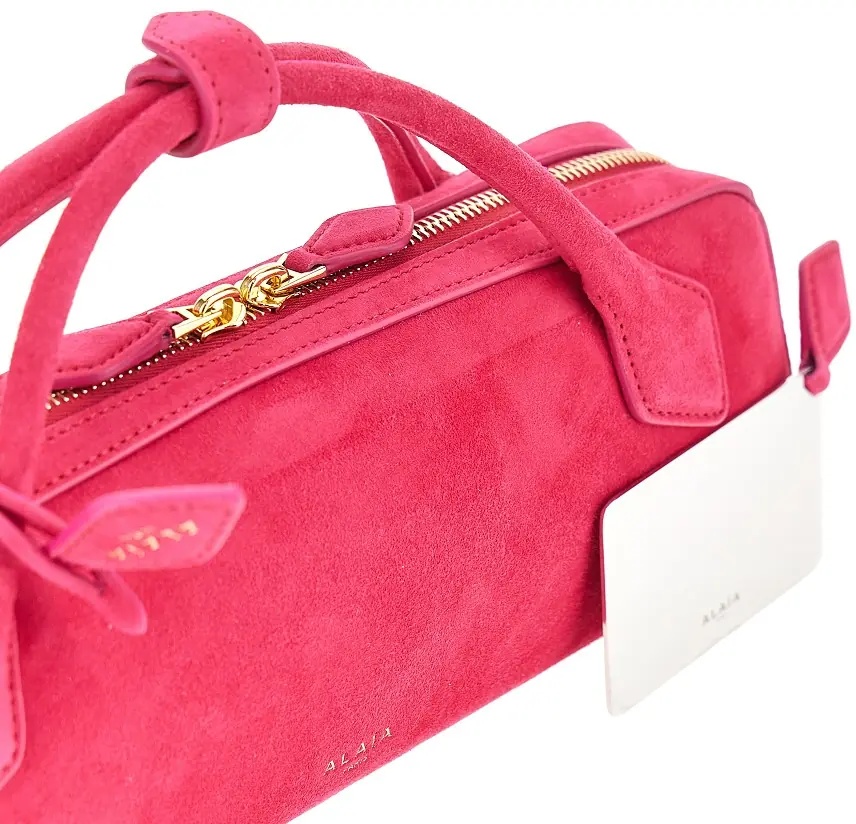 Geanta de mana Suede leather 'Le Teckel' clutch - Img 4