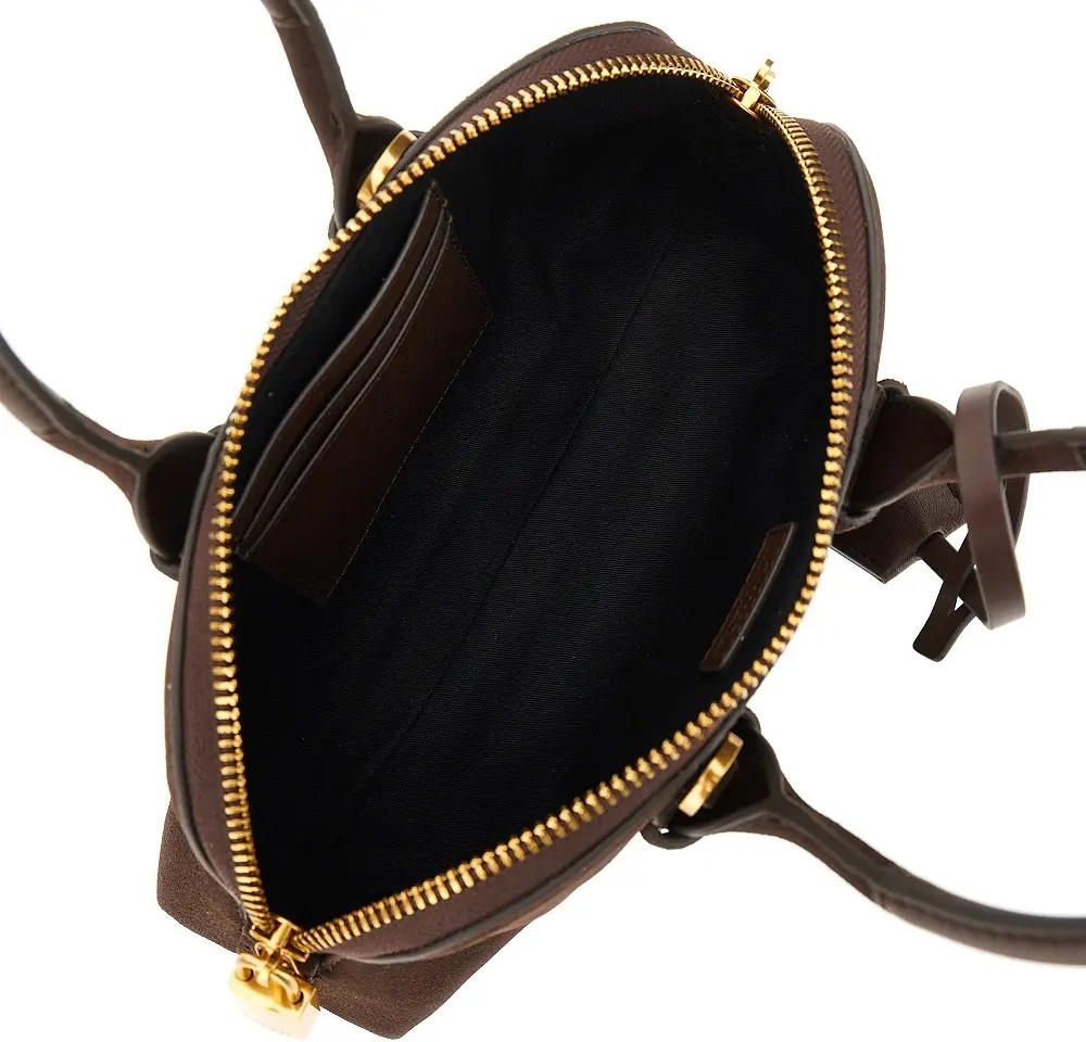Geanta de mana Suede leather small 'Escape Bag' bag - Img 3