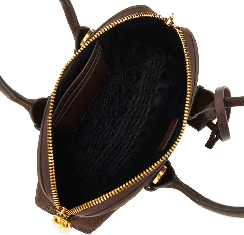 Geanta de mana Suede leather small 'Escape Bag' bag - Img 3
