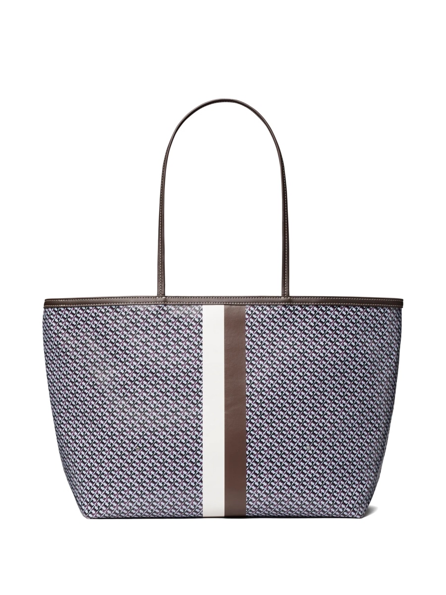Geanta de mana Tory Burch albastra din in si bumbac - Img 3