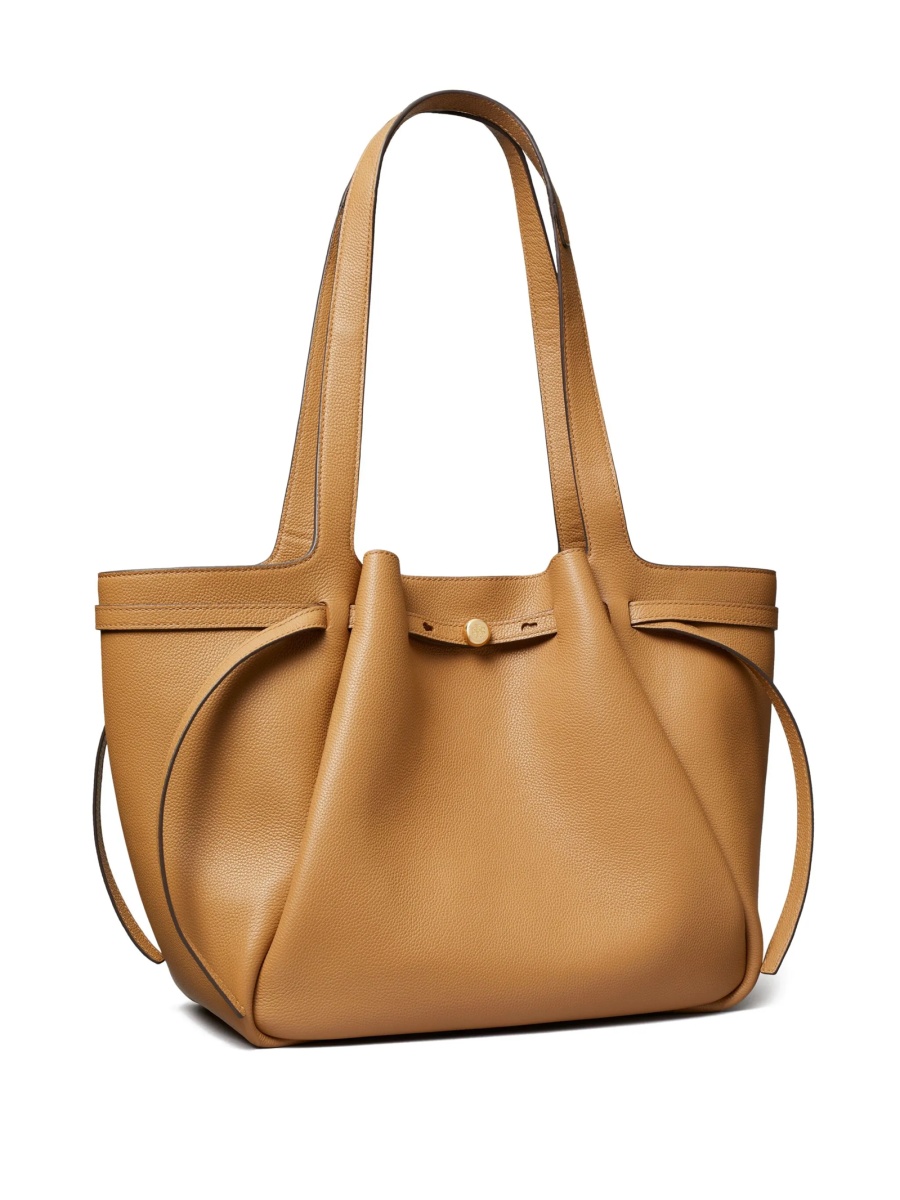Geanta de mana Tory Burch maro din piele - Img 2