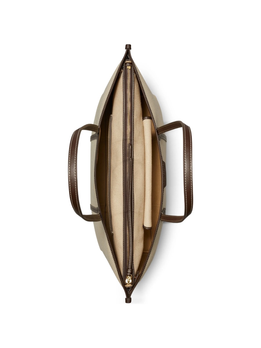 Geanta de mana Tory Burch neutra din polyester si bumbac - Img 4