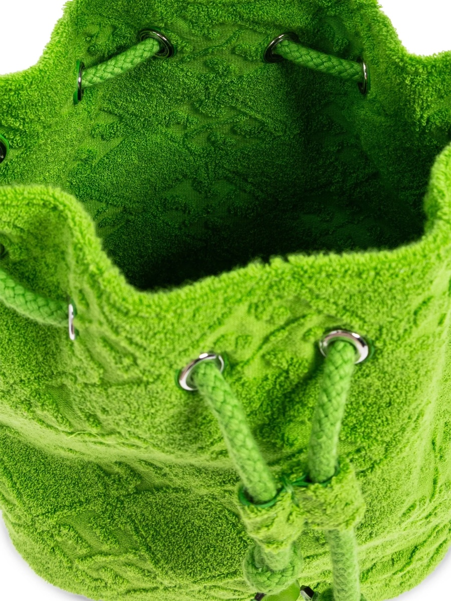 Geanta de mana Tory Burch verde din bumbac - Img 4