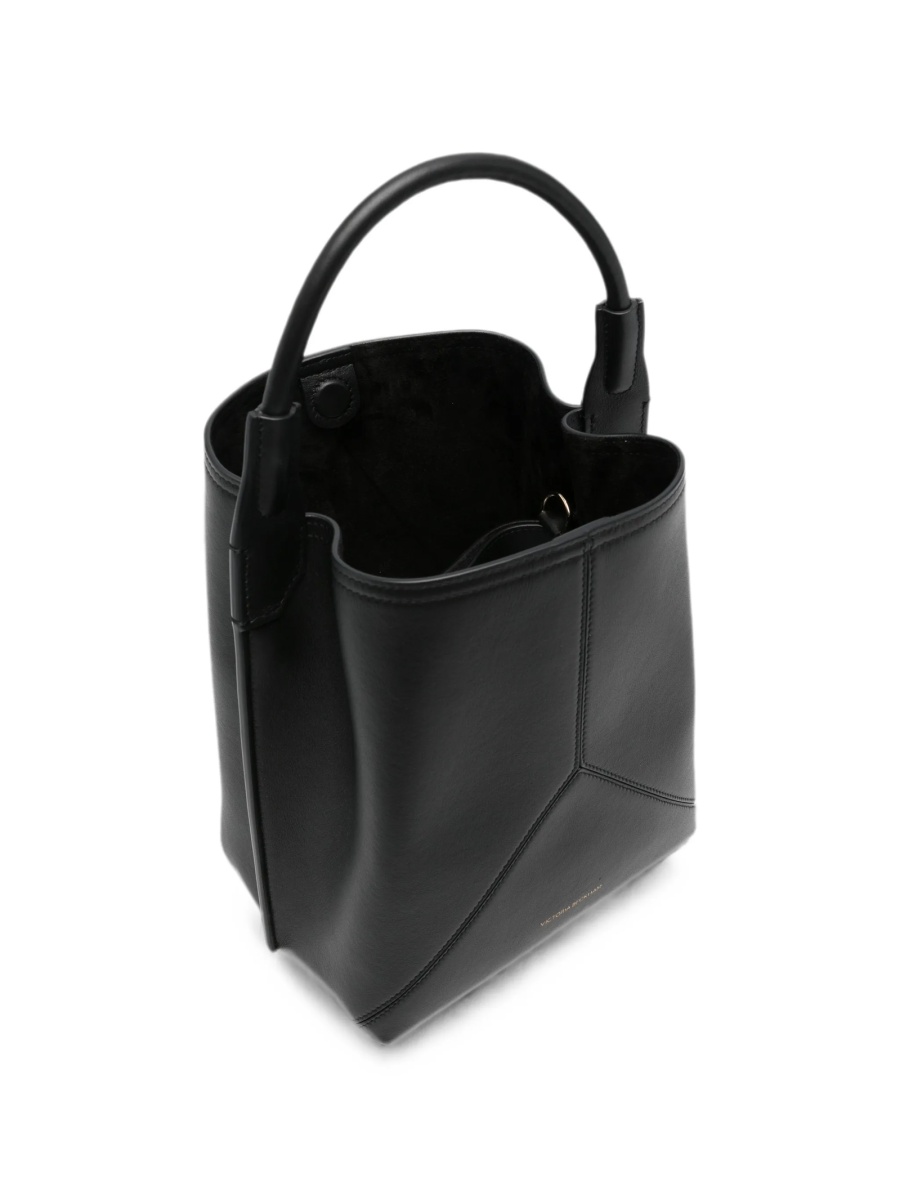 Geanta de mana Victoria Beckham neagra din piele - Img 5
