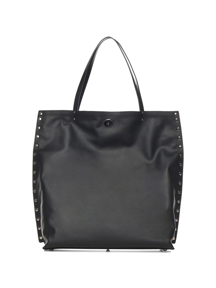 Geanta de mana Zanellato neagra din nylon si piele - Img 2
