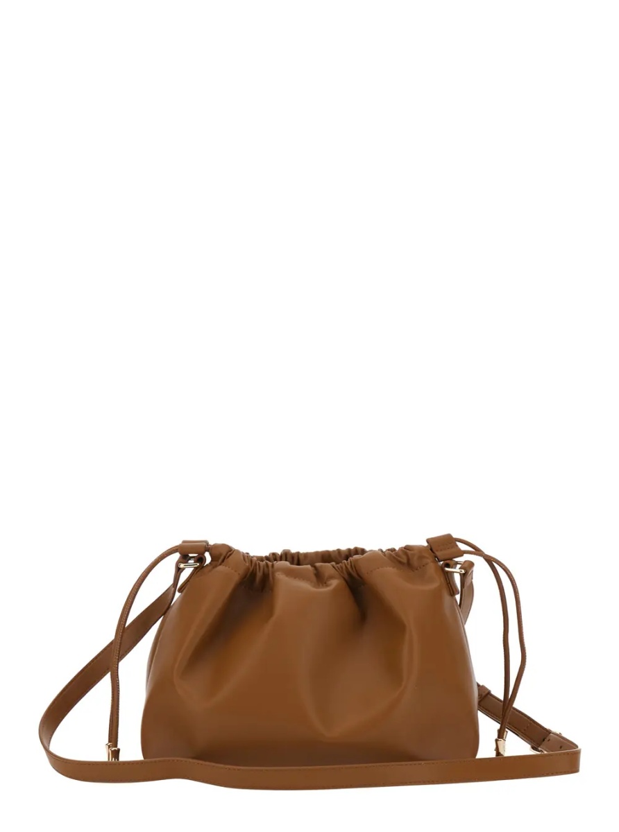 Geanta de umar A.P.C. 'Ninon' Brown Crossbody Bag with Drawstring and Logo Lettering in Ecoleather for Women - Img 2