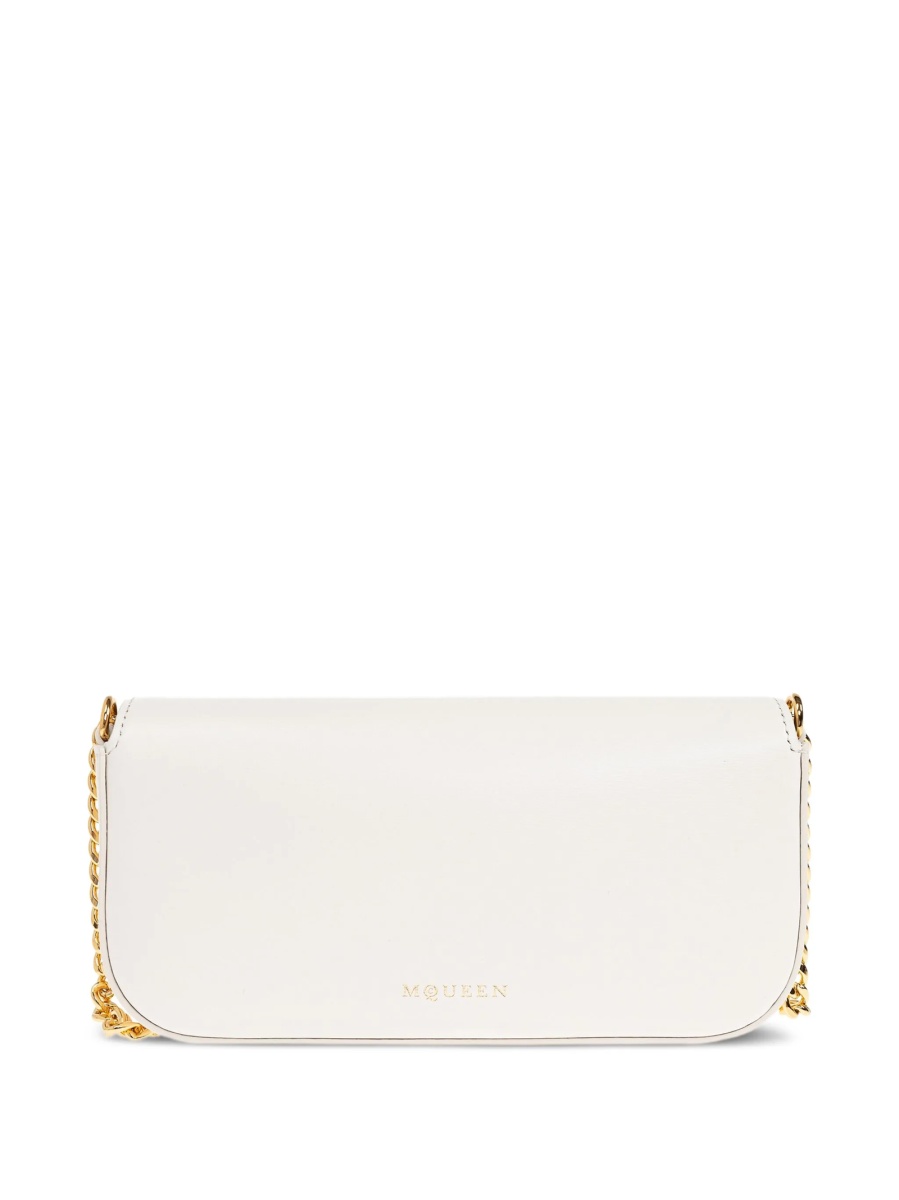 Geanta de umar Alexander McQueen alba din piele - Img 3