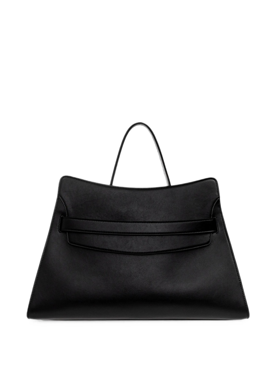 Geanta de umar Alexander McQueen neagra din piele - Img 4