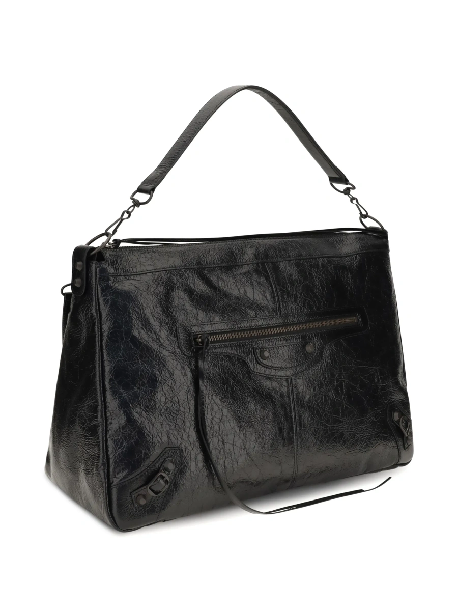 Geanta de umar Balenciaga neagra din piele - Img 3