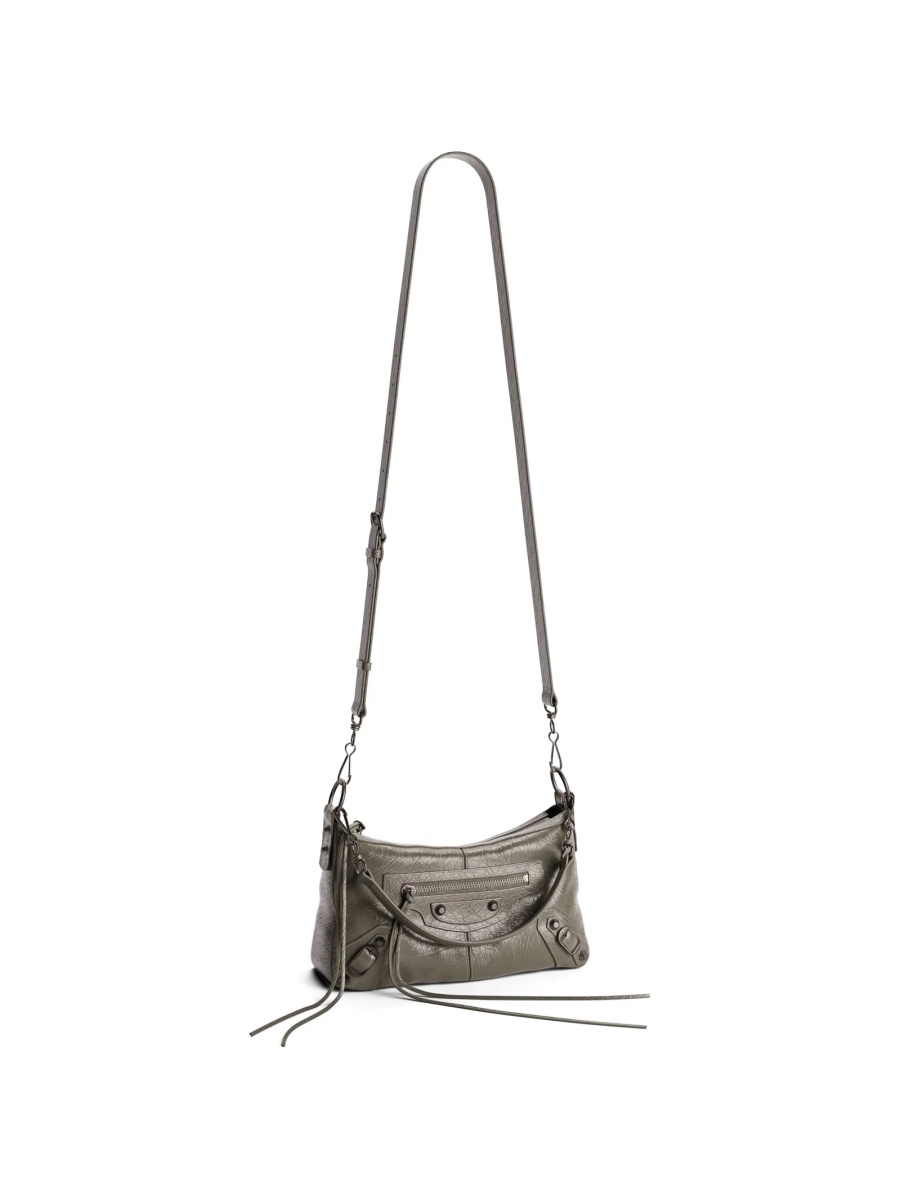Geanta de umar Balenciaga verde din piele - Img 5