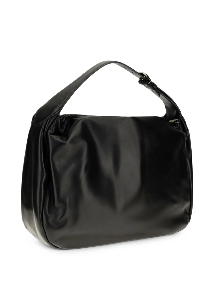 Geanta de umar Brunello Cucinelli neagra din piele - Img 2