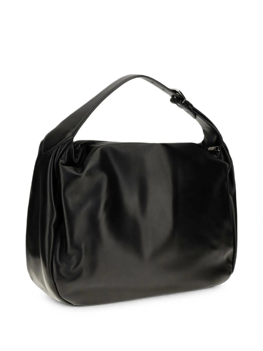 Geanta de umar Brunello Cucinelli neagra din piele - Img 2