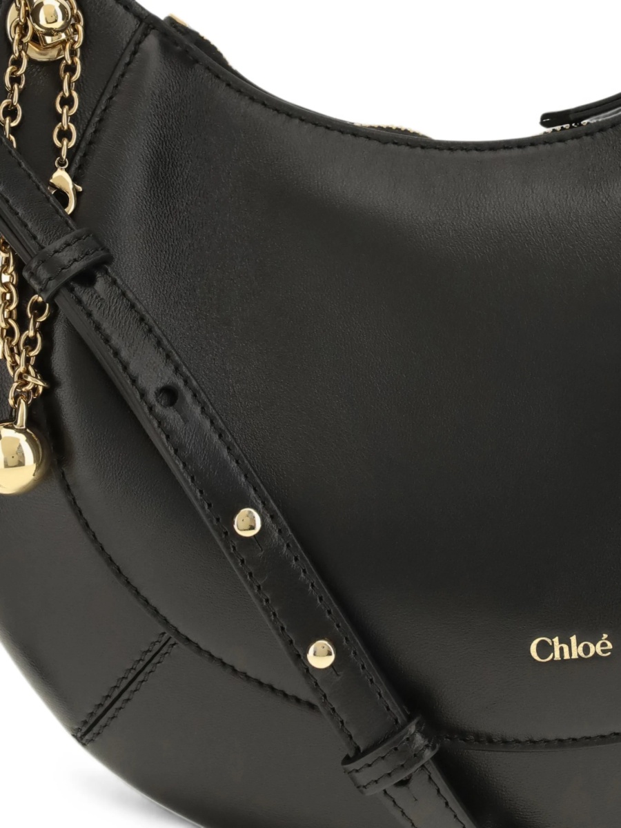 Geanta de umar Chloe marcie neagra din piele - Img 3