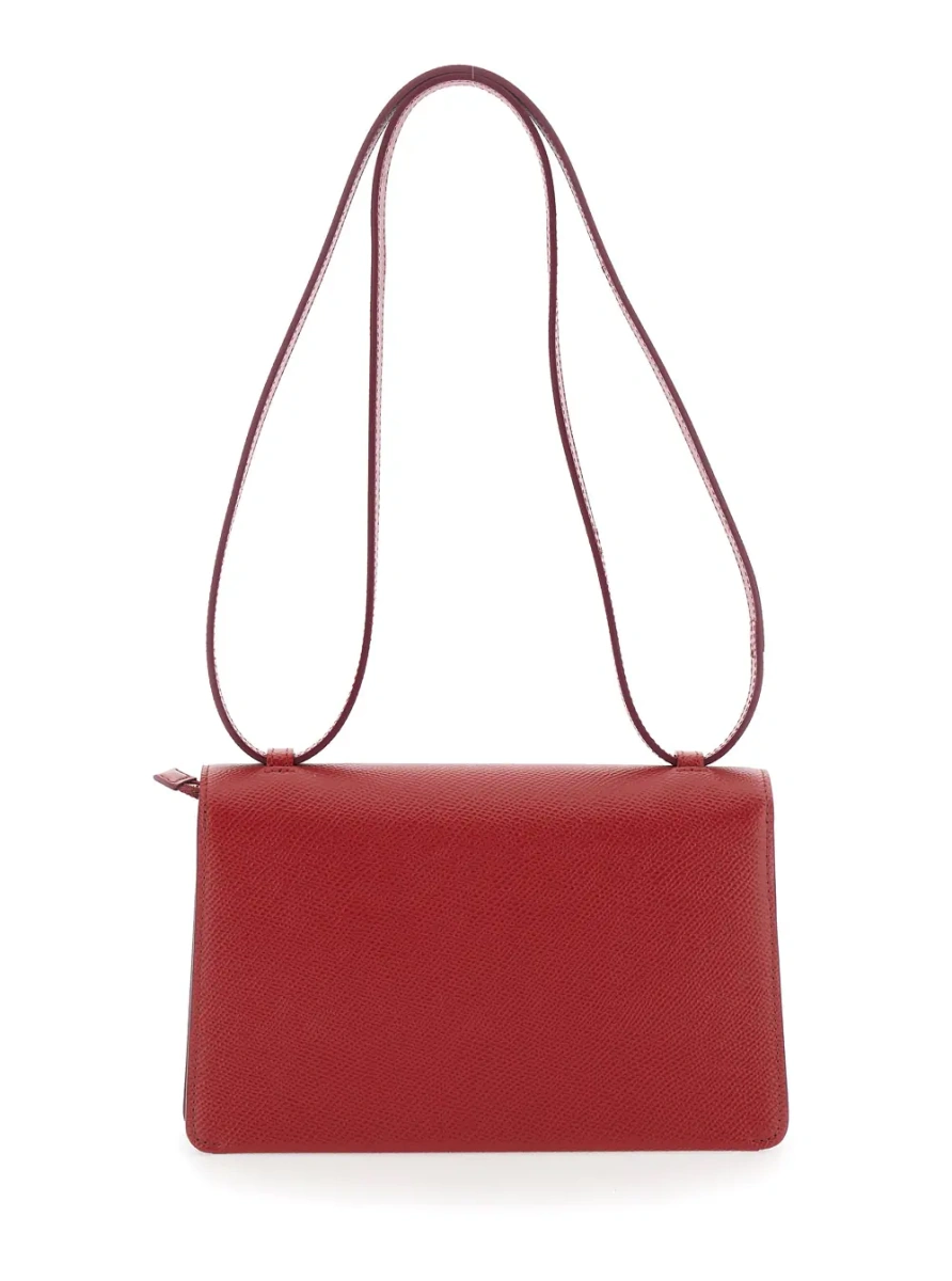 Geanta de umar Crossbody bag 'FOLD' with Slim Leather Detail Red Women - Img 2
