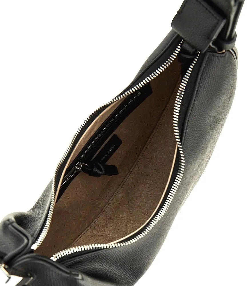 Geanta de umar 'Emporio Armani 1981' grain leather hobo bag - Img 3