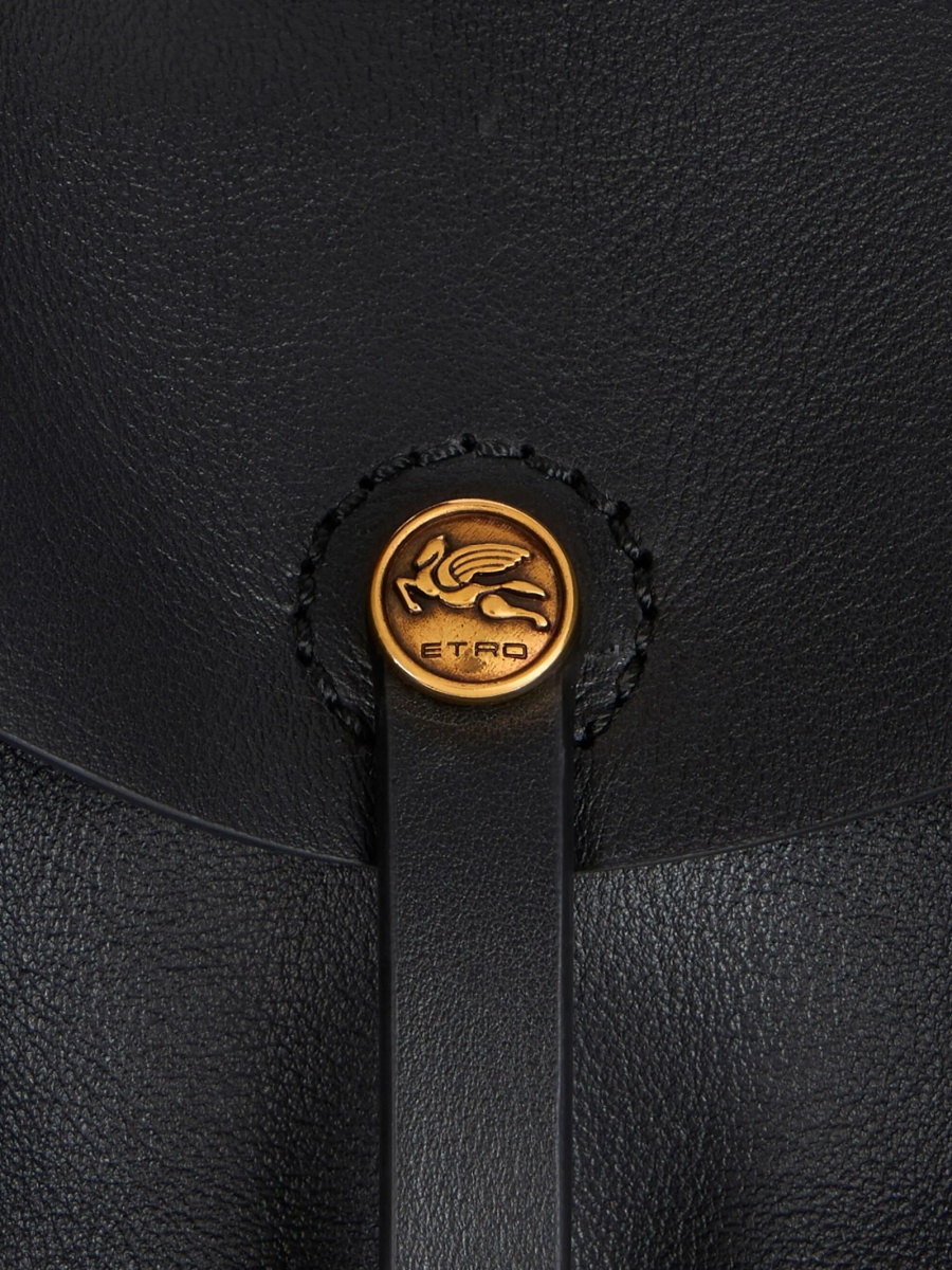 Geanta de umar ETRO neagra din piele - Img 5