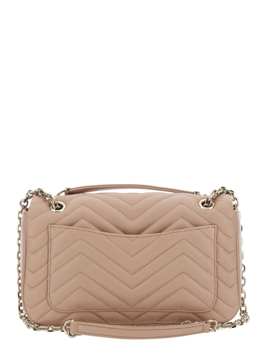Geanta de umar GG Marmont Shoulder Bag with Adjustable Chain Strap and GG Plaque on Front in Pink Leather for Women - Img 2