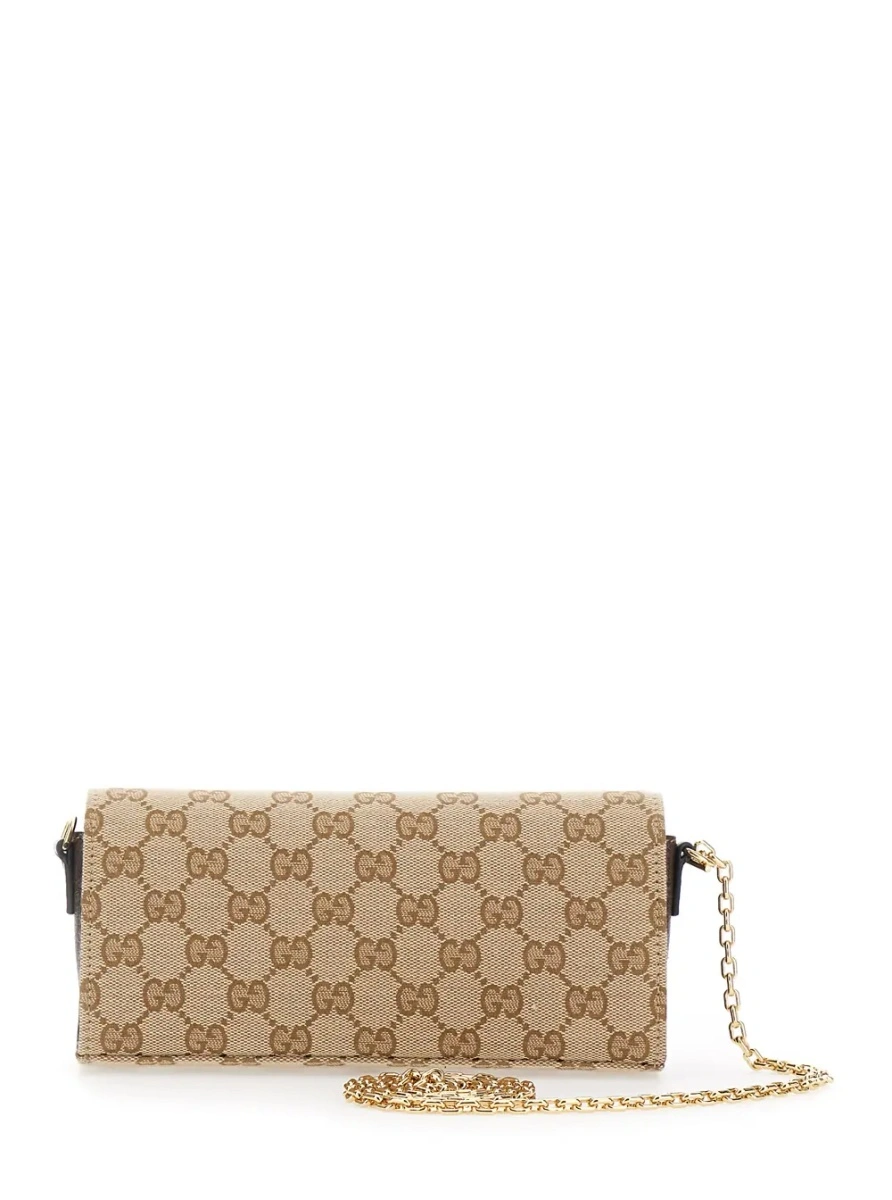 Geanta de umar Gucci bej din canvas GG - Img 2