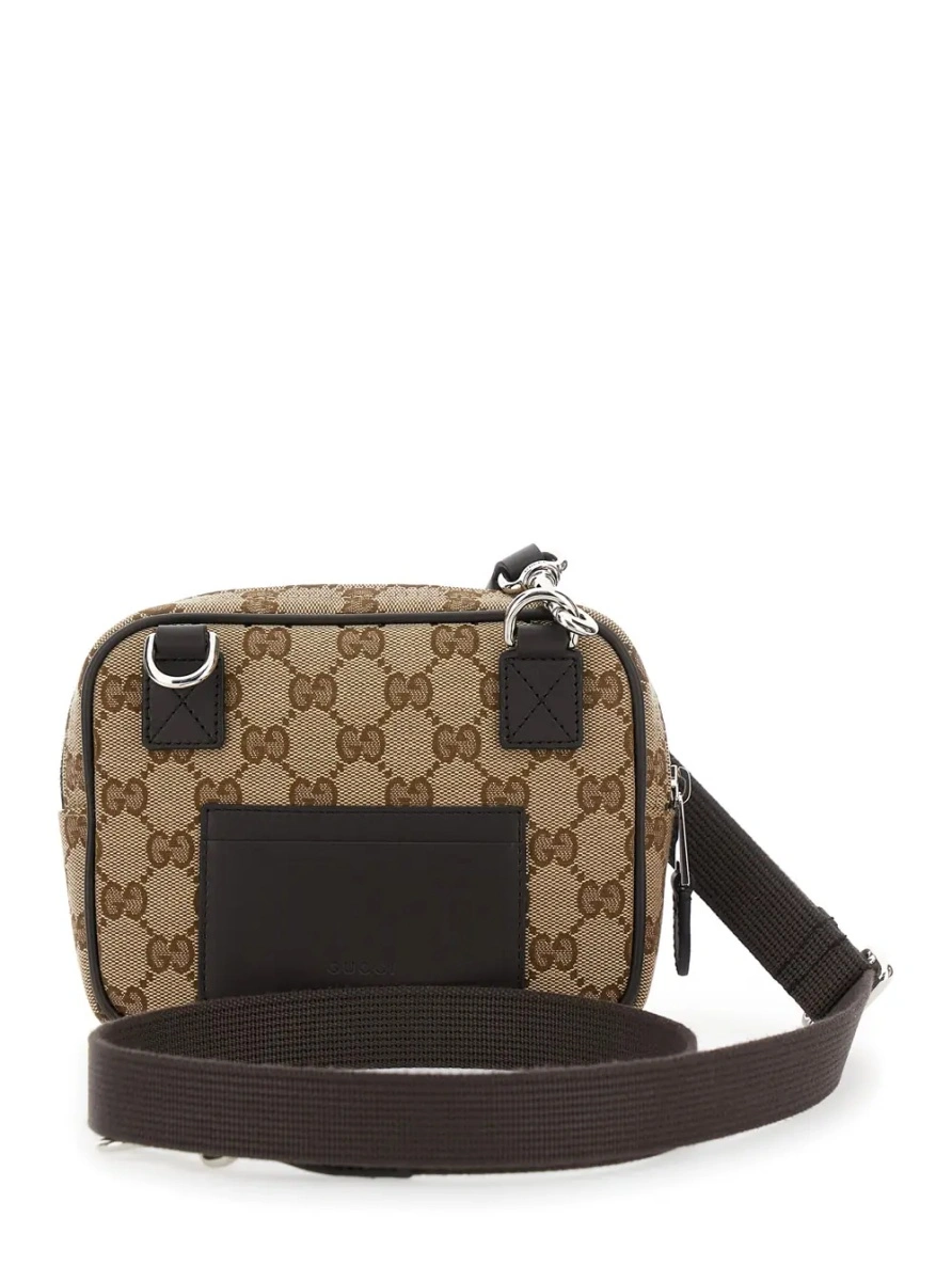 Geanta de umar Gucci bej din canvas GG - Img 2
