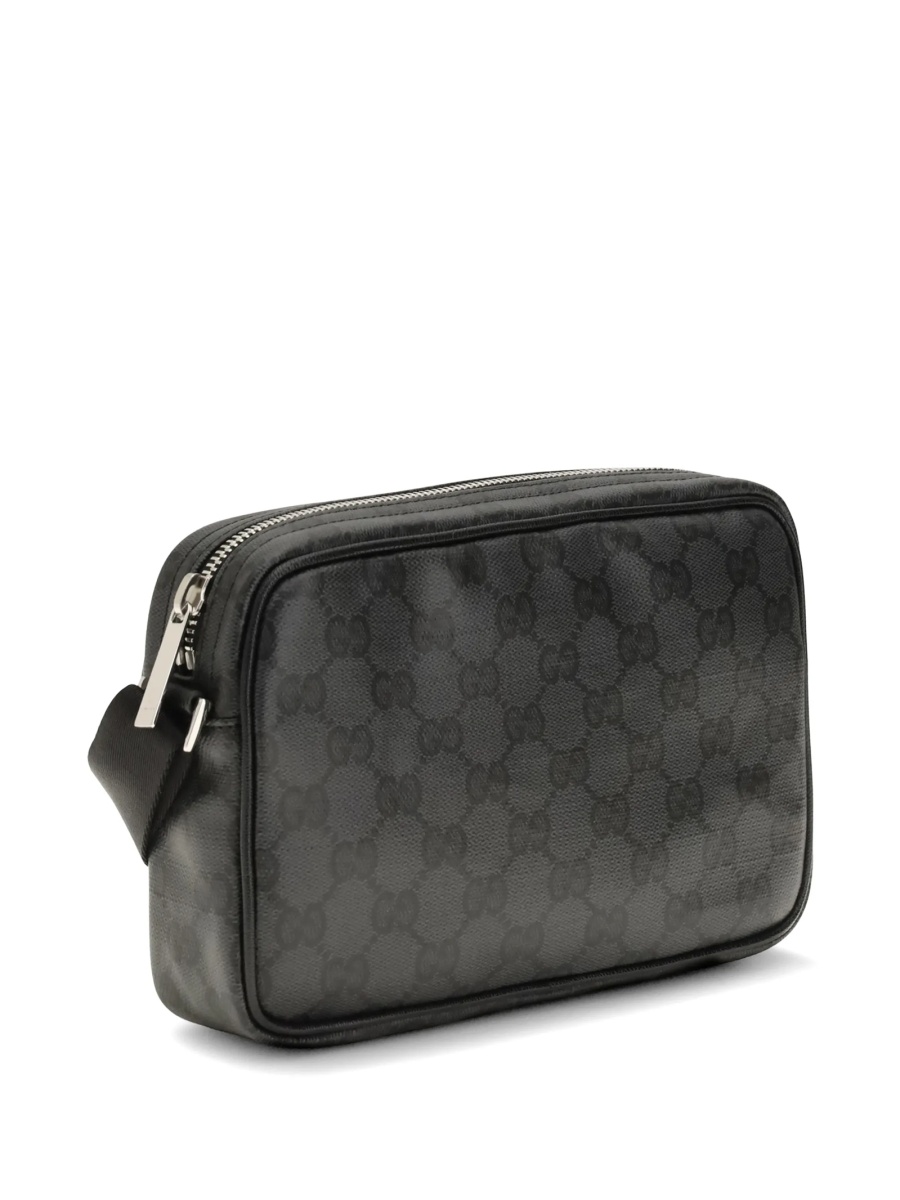 Geanta de umar Gucci gri din material textil - Img 5