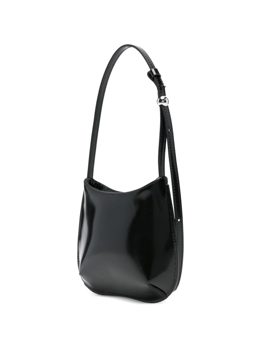 Geanta de umar JACQUEMUS Bisou neagra din piele - Img 3