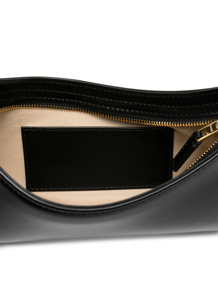 Geanta de umar JACQUEMUS Bisou neagra din piele - Img 5
