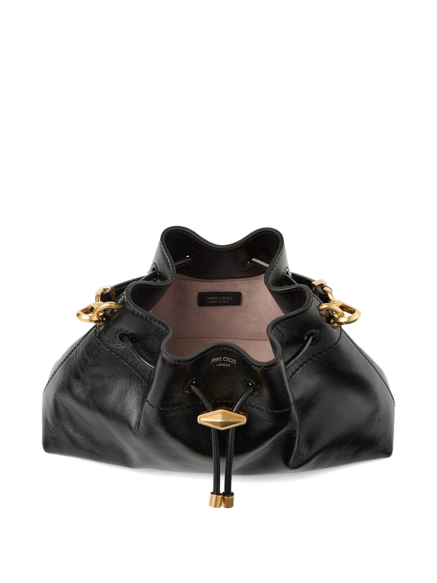 Geanta de umar Jimmy Choo neagra din piele - Img 4