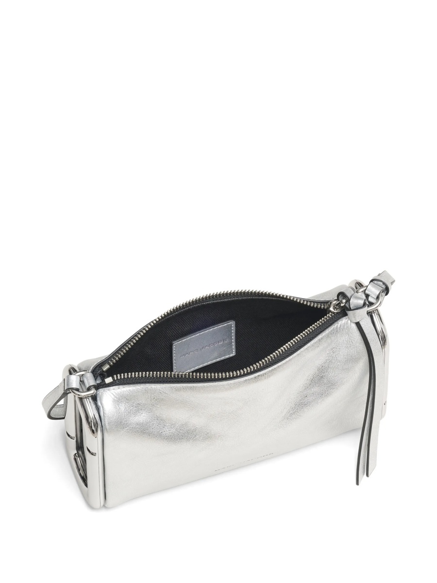 Geanta de umar Marc Jacobs argintie din piele - Img 5