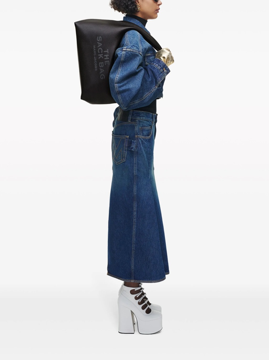 Geanta de umar Marc Jacobs neagra din piele - Img 3