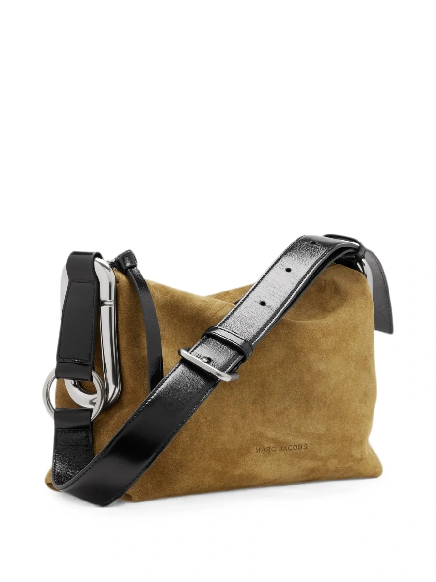 Geanta de umar Marc Jacobs neutra din piele intoarsa - Img 5