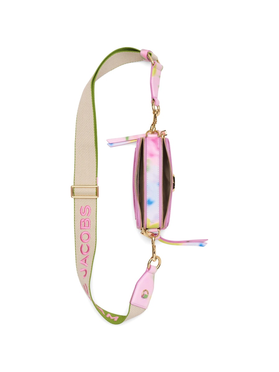 Geanta de umar Marc Jacobs snapshot roz din poliuretan si piele - Img 4