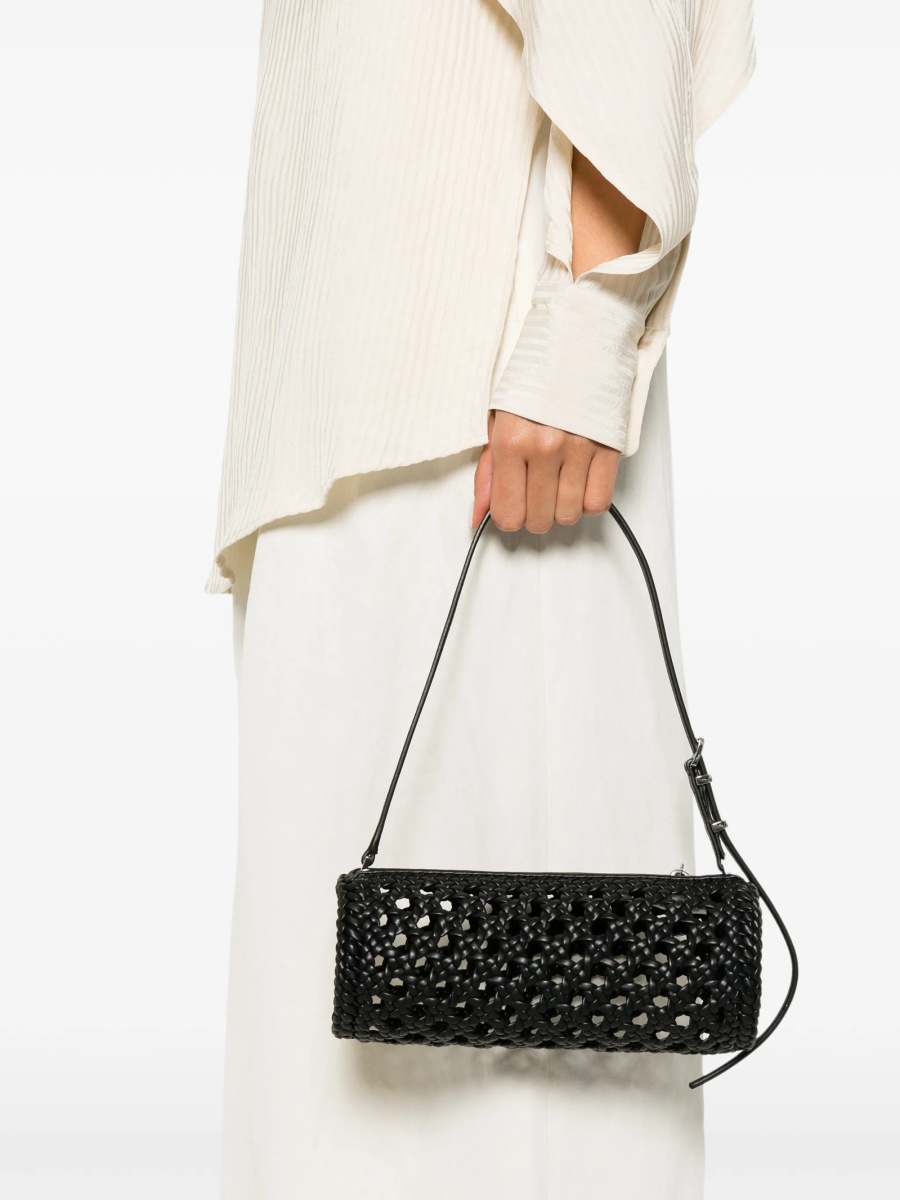 Geanta de umar Michael Kors neagra din poliuretan si polyester - Img 2