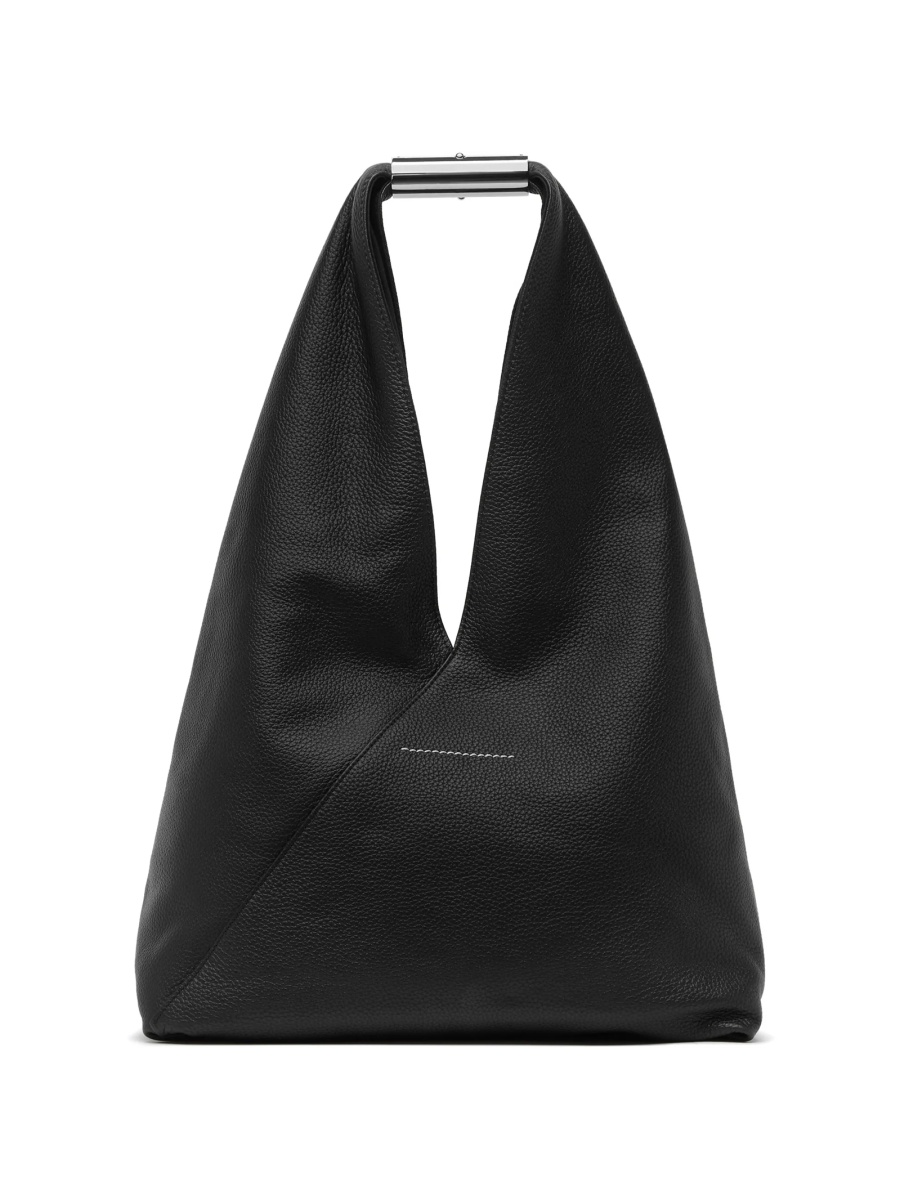 Geanta de umar MM6 Maison Margiela neagra din piele si zamak - Img 3