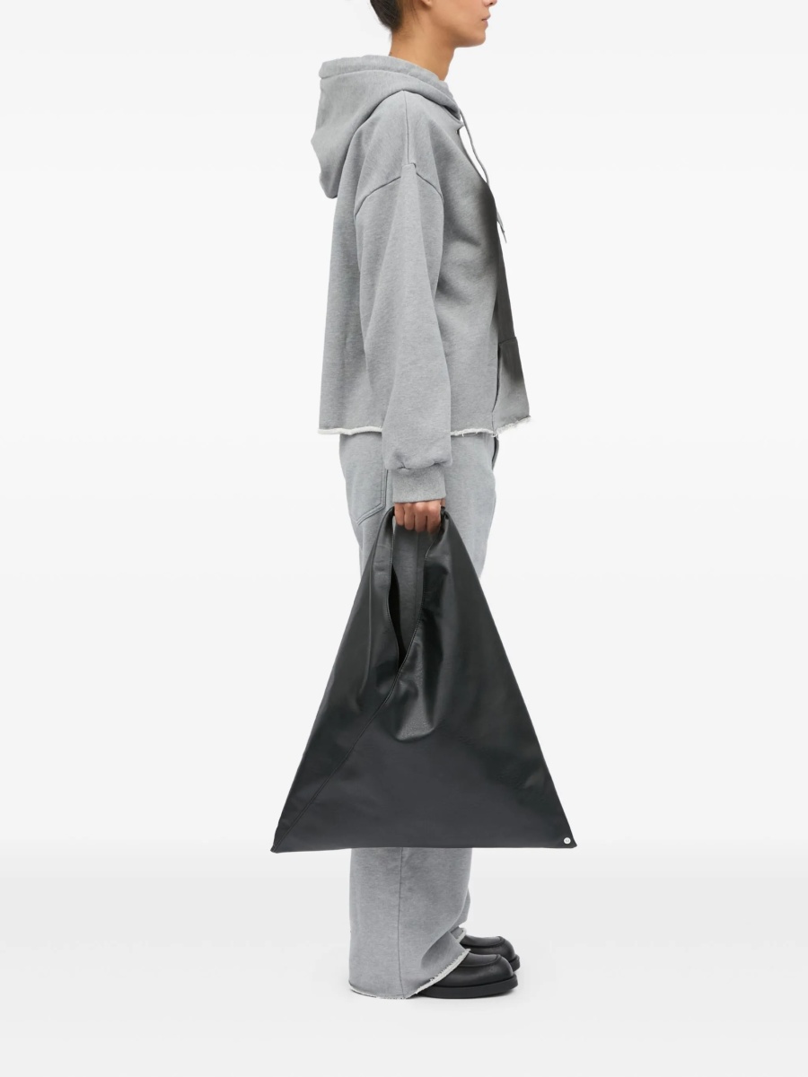 Geanta de umar MM6 Maison Margiela neagra din piele - Img 2