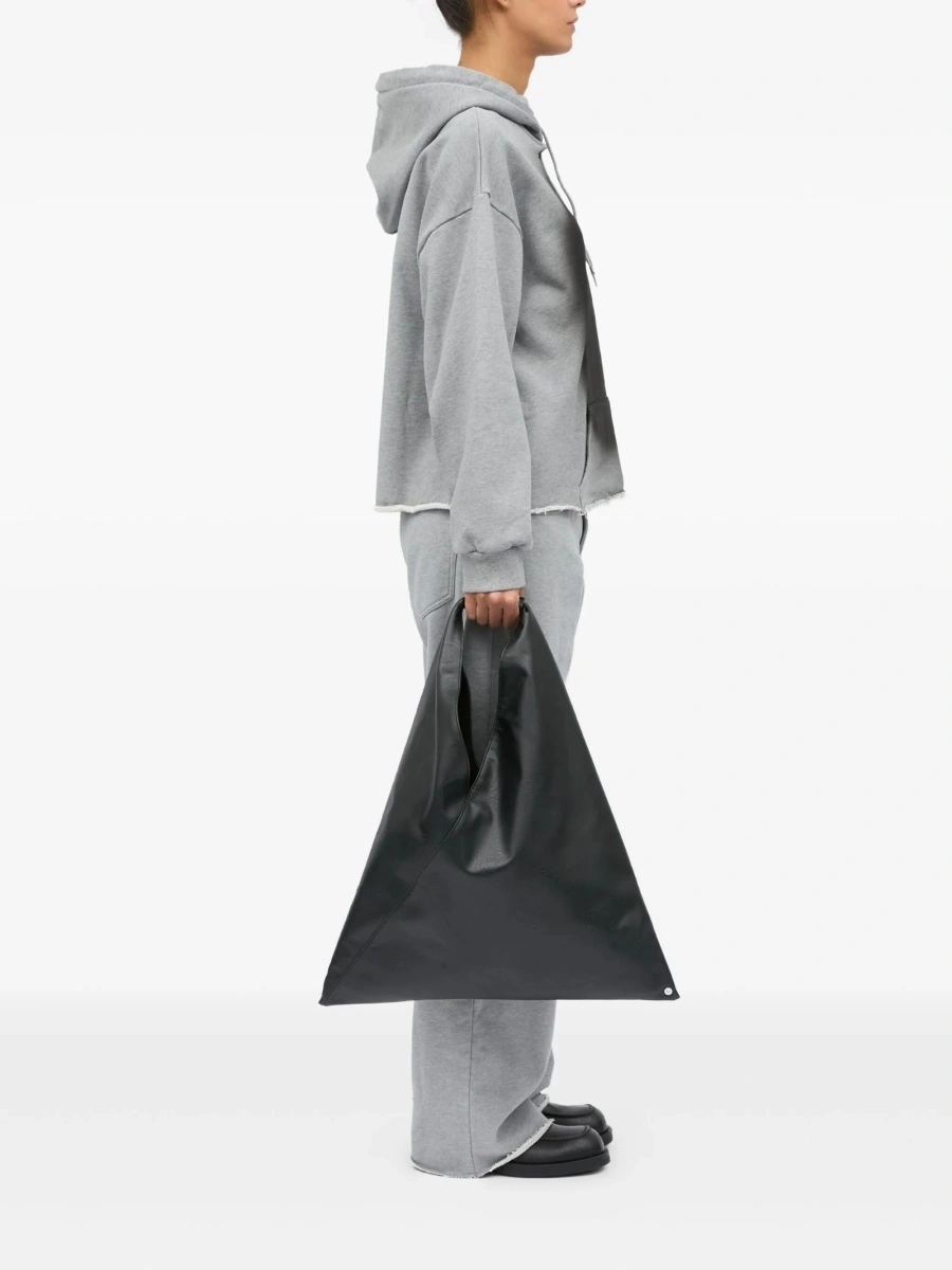 Geanta de umar MM6 Maison Margiela neagra din piele - Img 2
