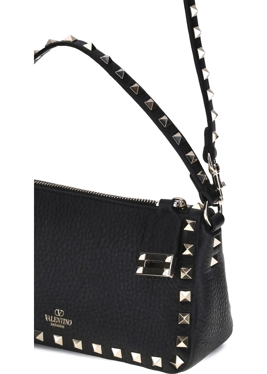 Geanta de umar Rockstud leather Shoulder Bag - Img 4