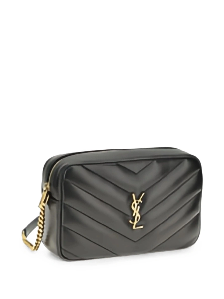 Geanta de umar Saint Laurent Loulou neagra din piele - Img 2